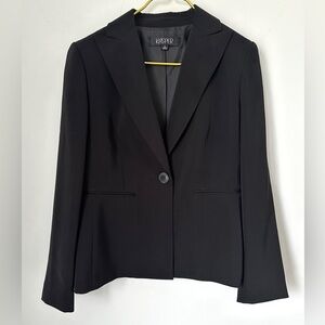 Kasper Black Pinstripe Elegant Lined Business Career Blazer Jacket Women’s 8